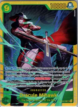 Dracule Mihawk OP14-119 SEC English The Azure Sea's Seven - One Piece Card - NM - Image 1