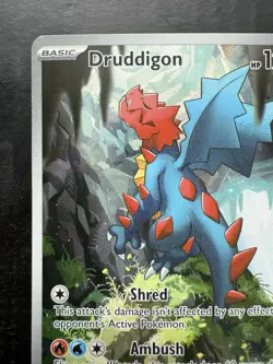 Pokemon Druddigon 151/086 Sv: White Flare Holo Rare Illustration (NM) - Image 2