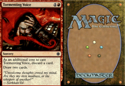 Magic the Gathering MTG Tormenting Voice Foil - Image 1