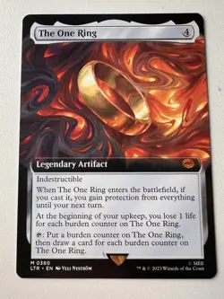 The One Ring ~ MtG ~ Borderless Showcase - Nm ~ English ~ Der Eine Ring - Image 2