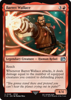 Magic MTG - Barret Wallace - Final Fantasy - MINT/NMINT - FR - FOIL - Image 1