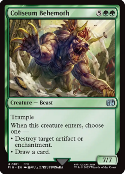 Magic MTG - Behemoth du colisee - Final Fantasy - MINT/NMINT - FR - FOIL - Image 1