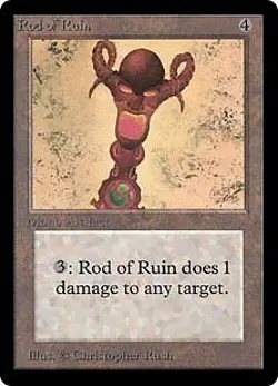 Magic MTG - Rod of Ruin - Beta - MINT/NMINT - EN - Image 1
