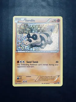 Pokemon TCG Single Card Sandile Pixel Holo Promo 8/12 McDonalds 2011 - Image 1