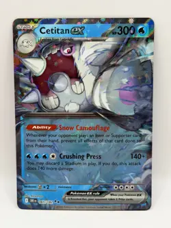 Cetitan EX Double Rare Card 65/182 Destined Rivals Pokemon TCG - Image 1