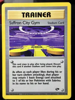 Saffron City Gym - Pokemon TCG - Gym Challenge - 122/132 - UNCOMMON ~ LP - Image 3