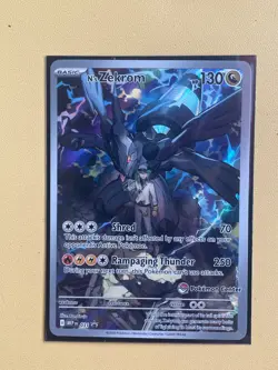 Pokemon Center N's Zekrom 031 Black Star Promo Card I PC STAMPED I - Image 2