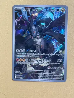Pokemon Center N's Zekrom 031 Black Star Promo Card I PC STAMPED I - Image 3