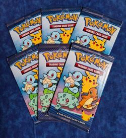 6 x Pokemon 25th Anniversary McDonalds Booster Packs - Image 1
