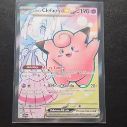 2025 Pokemon Lillie's Clefairy ex 173/159 Sv09 Holo English - Image 1