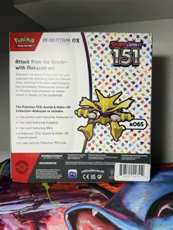 Pokemon TCG Scarlet and Violet - 151 Alakazam ex Collection Box - 4 Packs 820650855269 - Image 2