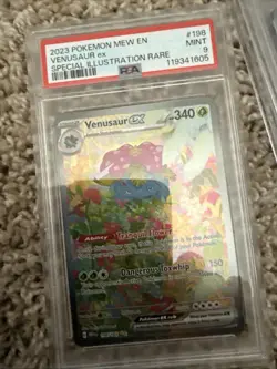 Pokemon 2023 Venusaur ex 198/165 Full Art SIR Scarlet & Violet 151 PSA 9 - Image 1