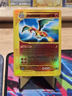Pokemon TCG Charizard Expedition Base Set Holo Rare Card 6/165 Reverse Holo - Image 1