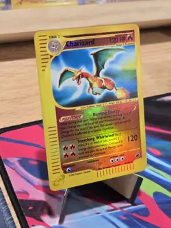 Pokemon TCG Charizard Expedition Base Set Holo Rare Card 6/165 Reverse Holo - Image 2