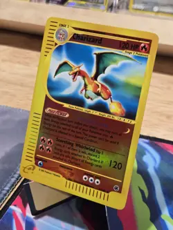 Pokemon TCG Charizard Expedition Base Set Holo Rare Card 6/165 Reverse Holo - Image 3