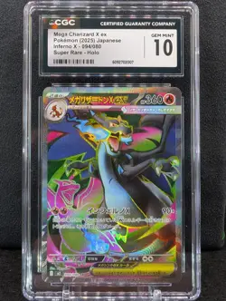 Mega Charizard X ex 094/080 CGC 10 2025 Pokemon JPN Inferno X Super Rare Holo - Image 1