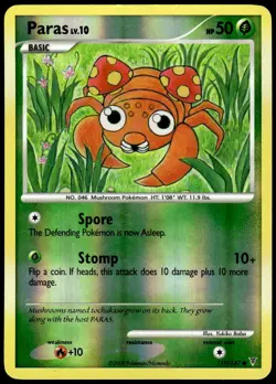 Paras 119/147 Common Supreme Victors Pokemon Reverse Holo MP - Image 1