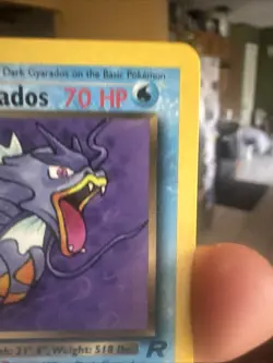 Pokemon *RARE* Dark Gyarados 25/82 1st Edition Team Rocket Non-Holo 1995 - Image 4