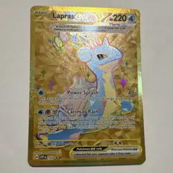 Pokemon Lapras EX 164 SVP Scarlet & Violet Promo Full Art Holo 220 HP - Image 1