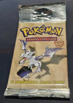 Pokemon TCG Fossil Booster Pack (Unlimited) – Sealed – Aerodactyl Artwork - Image 1