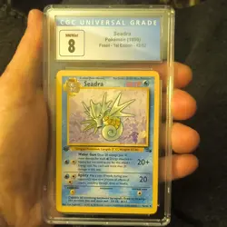 Pokemon Seadra Fossil 1st Edition CGC 8 42/62 1999 Uncommon - Image 1
