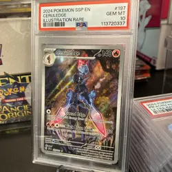 2024 POKEMON Ceruledge 197/191 Illustration Rare Surging Sparks PSA GEM MINT 10 - Image 2