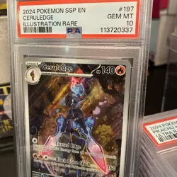 2024 POKEMON Ceruledge 197/191 Illustration Rare Surging Sparks PSA GEM MINT 10 - Image 4
