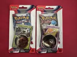 Pokemon TCG SCARLET & VIOLET SPIDOPS & ESPATHRA Checklane Sealed Blister Packs - Image 1