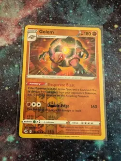 Pokemon TCG Reverse Holo Golem 137/264 - Image 1