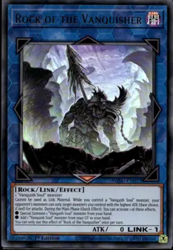 Rock of the Vanquisher 1st Ed Ultra Rare WISU-EN022 Yu-Gi-Oh! - Image 1