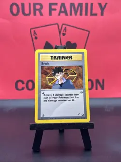 Brock Trainer 98/132 Gym Heroes WOTC Pokemon TCG Regular Rare 1999 LP - Image 1