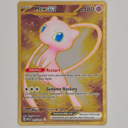 Mew EX 151 Gold Metal Card 205/165 SV: Scarlet & Violet Promo Card - Image 1