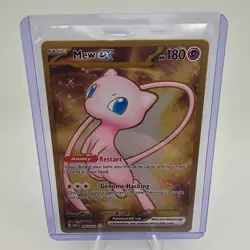 Mew EX 151 Gold Metal Card 205/165 SV: Scarlet & Violet Promo Card - Image 3