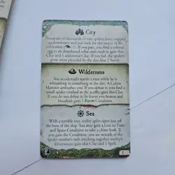 Encounter Card Wilderness City Sea Eldritch Horror Game Atlach-Nacha 24 Cards - Image 5