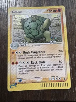 Golem 5/97 Holo Foil Rare EX Dragon Pokemon Card 2003 WoTC E Series HP - Image 1