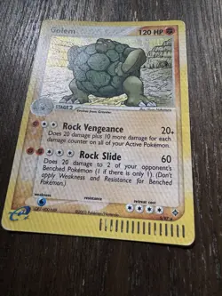 Golem 5/97 Holo Foil Rare EX Dragon Pokemon Card 2003 WoTC E Series HP - Image 2