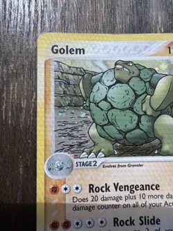 Golem 5/97 Holo Foil Rare EX Dragon Pokemon Card 2003 WoTC E Series HP - Image 3