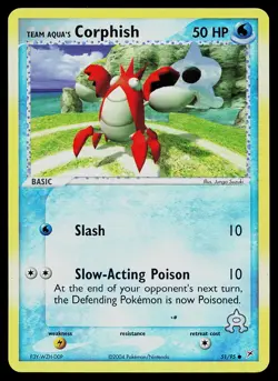 Pokemon Card - Team Aqua's Corphish Team Magma vs Team Aqua 51/95 Reverse Holo - Image 1