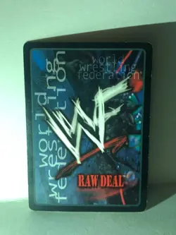 WWF RAW DEAL (2002) LIGHT HEAVYWEIGHT TITLE BELT Ultra Rare CCG Foil Card - Image 2