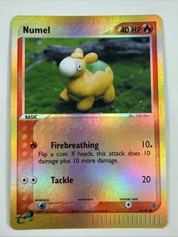 Numel 69/97 Ex Dragon Reverse Holo Pokemon Card E Series Yuka Morii Artwork - Image 1