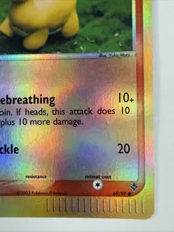 Numel 69/97 Ex Dragon Reverse Holo Pokemon Card E Series Yuka Morii Artwork - Image 4