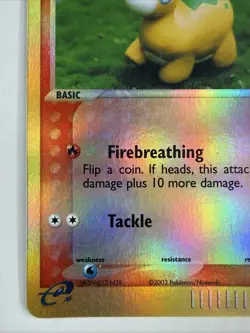 Numel 69/97 Ex Dragon Reverse Holo Pokemon Card E Series Yuka Morii Artwork - Image 5