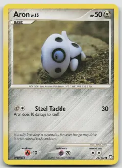 Aron - Mysterious Treasures 71/123 Yuka Morii Pokemon Card 71/123 - Image 1