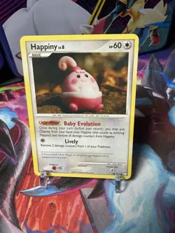 Happiny 52/123 Pokemon Card Mysterious Treasures 2007 LP - Image 1
