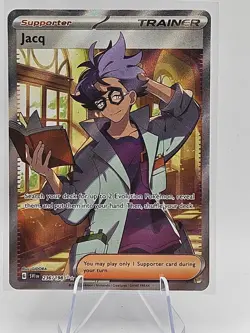 Pokemon Jacq 236/198 SV01 Scarlet & Violet Ultra Rare Full Art Holo Trainer Card - Image 1