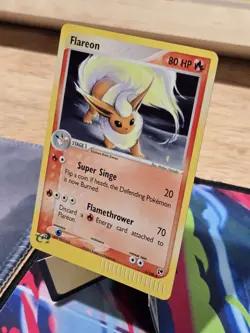 Pokemon EX Sandstorm Flareon Holo Rare Card English, 5/100, Near Mint NM - Image 2