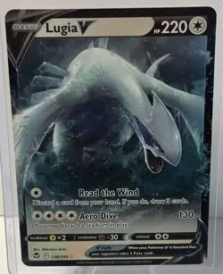 Pokemon Lugia V Ultra Rare Holo Card 138/195 Silver Tempest Sword & Shield NM - Image 1