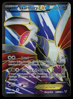 Skarmory EX 145/146 Holo Full Art XY Base Set Pokemon Card - Image 1