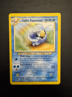 Light Vaporeon 52/105 Pokemon Neo Destiny (Ungraded) (Moderately Played) - Image 1