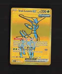 Iron Leaves ex 176/131 Prismatic Evolutions Full Art Secret Rare Pokemon Card NM - Image 1